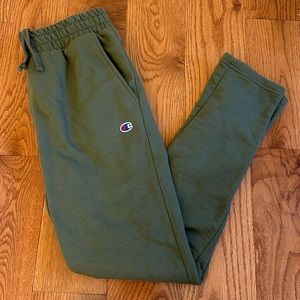 Champion Powerblend Fleece Men's Slim Fit Sweatpants S
Olive Green Lounge Pants